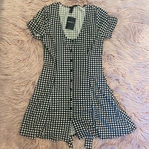 Black & White Checkered Dress